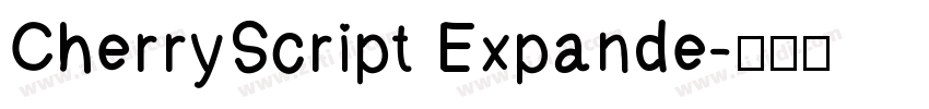 CherryScript Expande字体转换